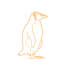 Animals Penguins Northern Rockhopper Penguin Vinyl Cutting Svg File, Free Vectors File